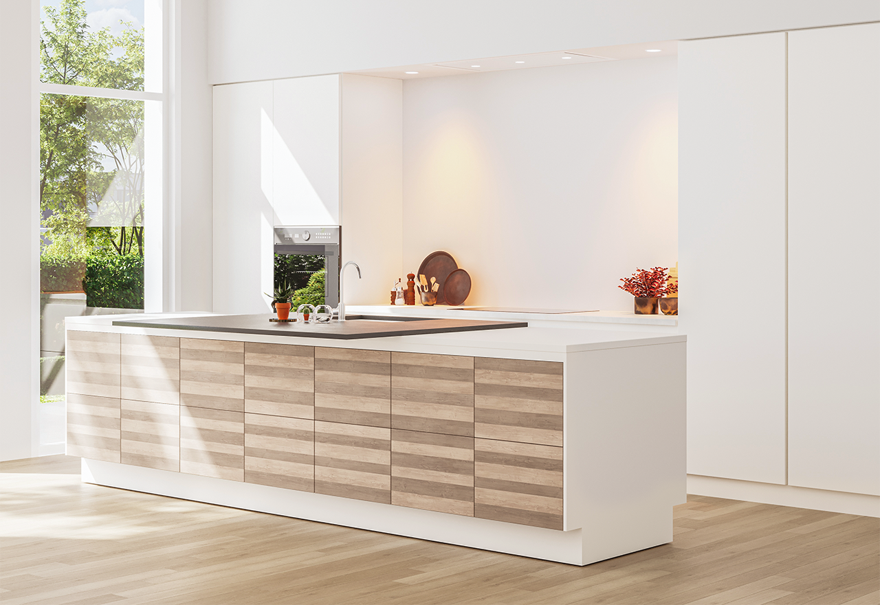 Passat Medio II - 90x50 cm - hvit m/motor Passat Medio II - 90x50 cm - hvit m/motor