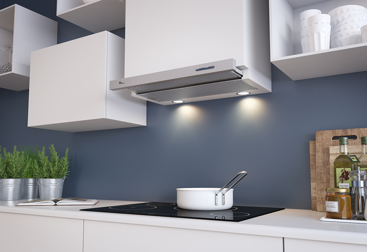 Slim S4 PLUS 600 mm Rustfri/Hvit Med motor