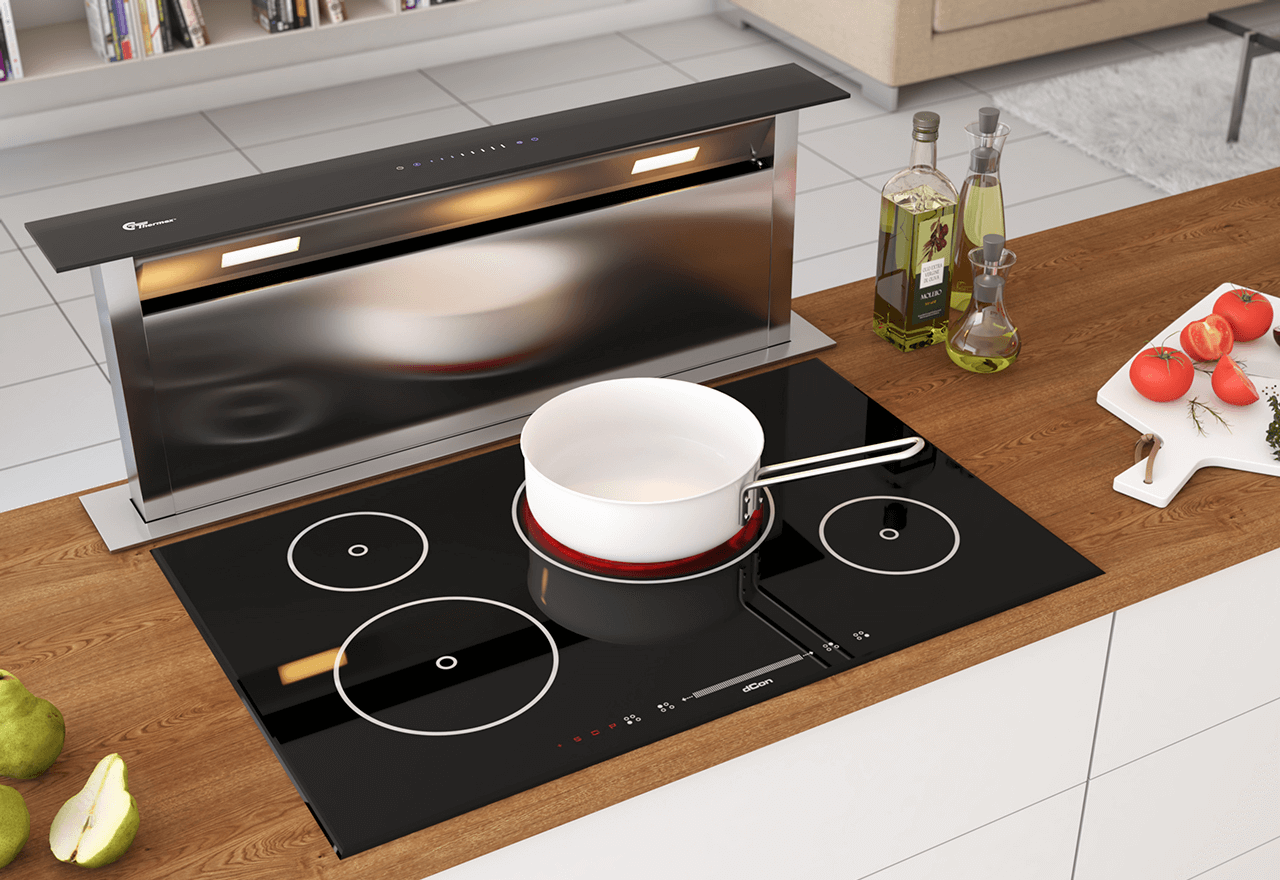 Trent 880 mm Rustfri/Sort Med motor