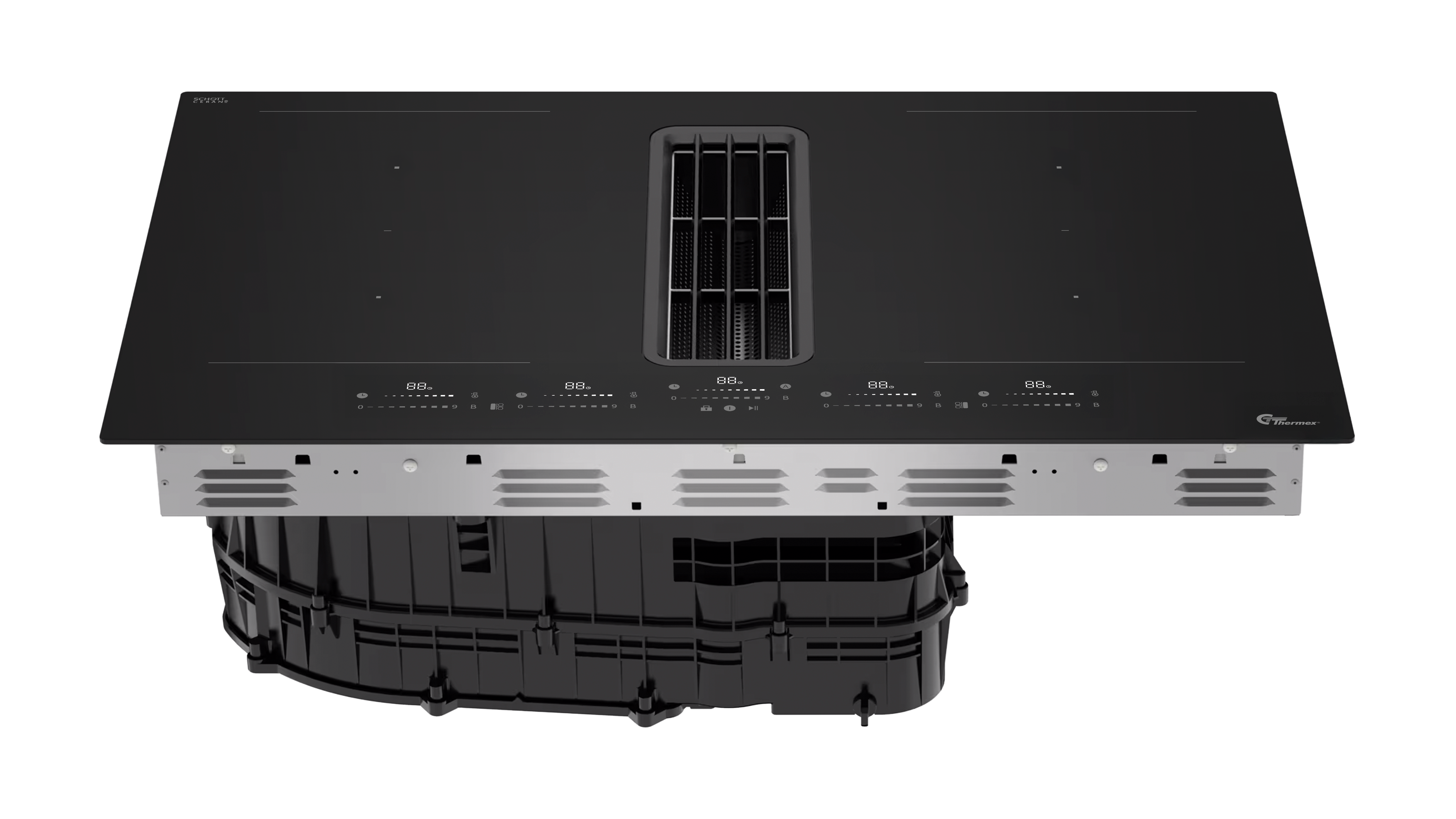 TXE80 induksjonstopp med innebygd kjøkkenhette