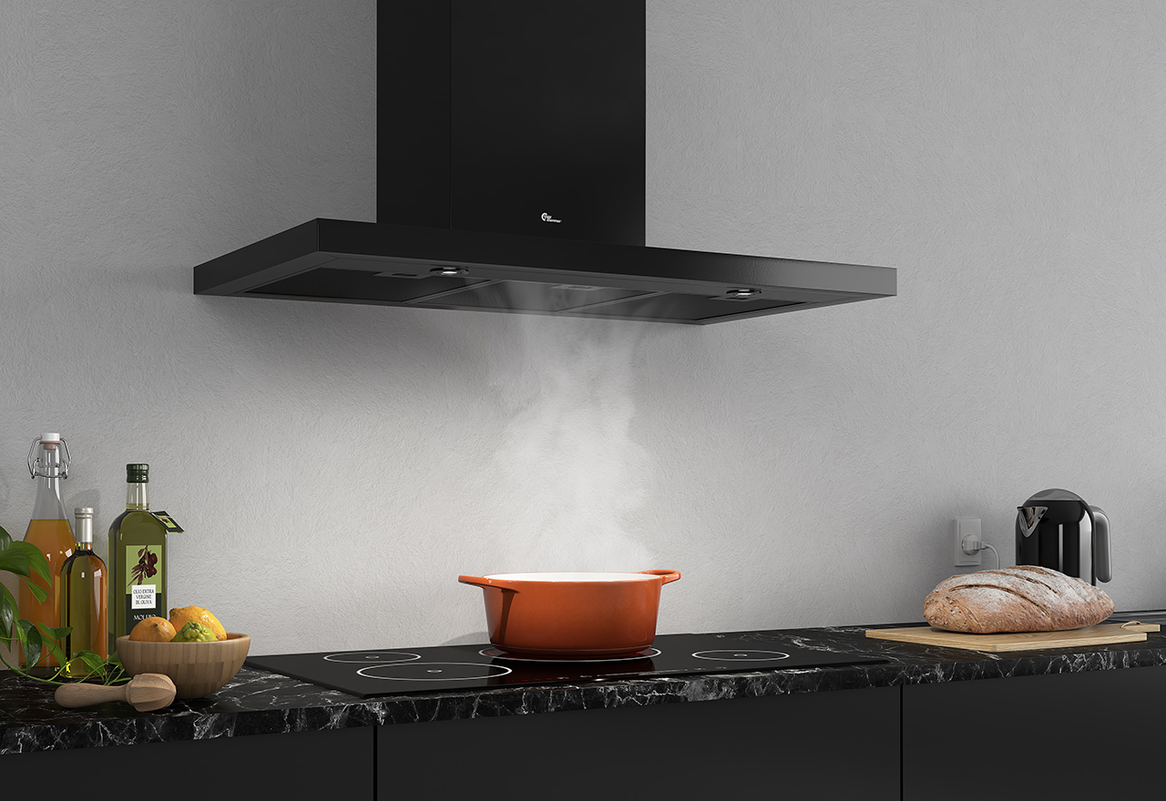 Design Line 8001 - 90 cm - vegg - svart - Smarthome