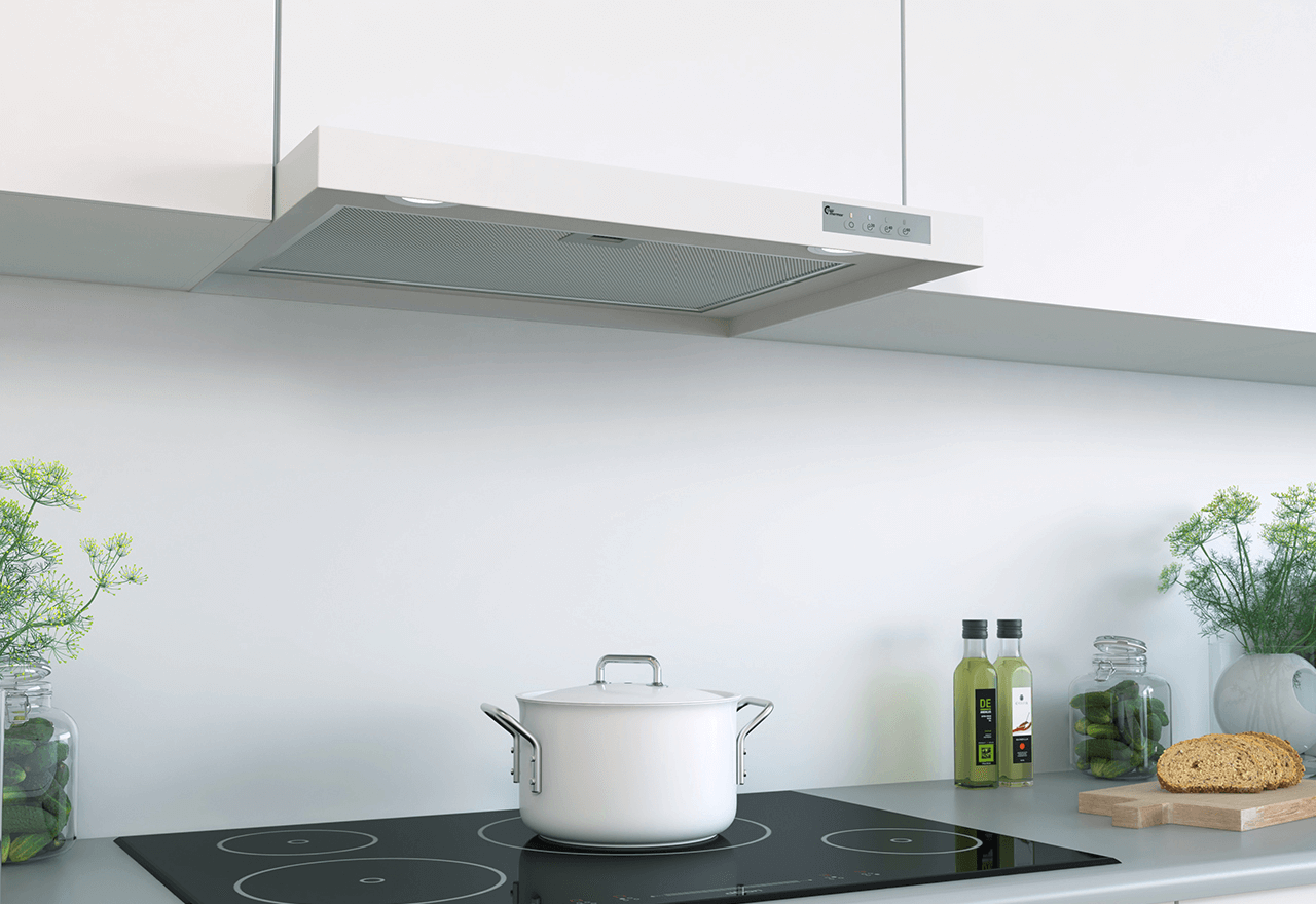 Airslim, 600 mm, Hvit, Sentralventilasjon Airslim, 600 mm, Hvit, Sentralventilasjon