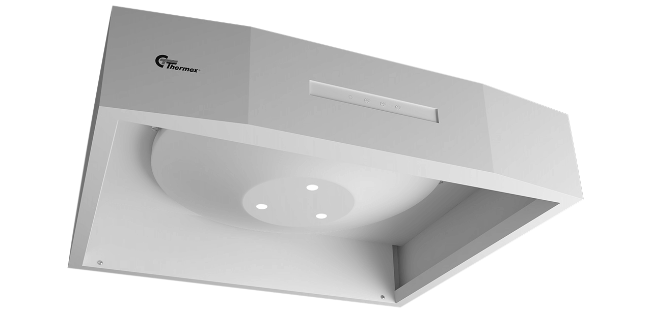 Airgrip 598x128 mm Hvit Inkl. hygrostat og bryter Airgrip 598x128 mm Hvit Inkl. hygrostat og bryter