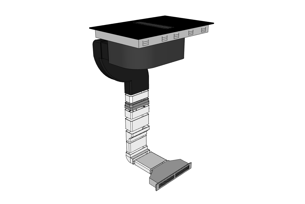Resirkulasjonssett – lav for Downdraft One