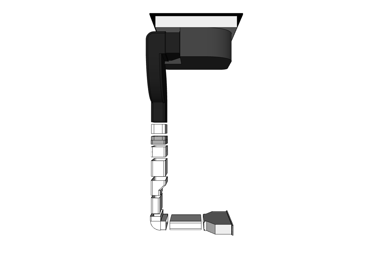 Resirkulasjonssett – lav for Downdraft One