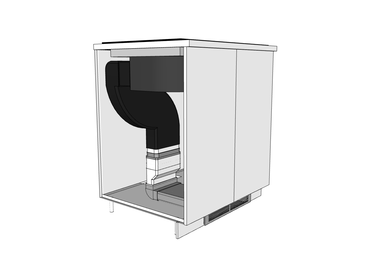Resirkulasjonssett – lav for Downdraft One