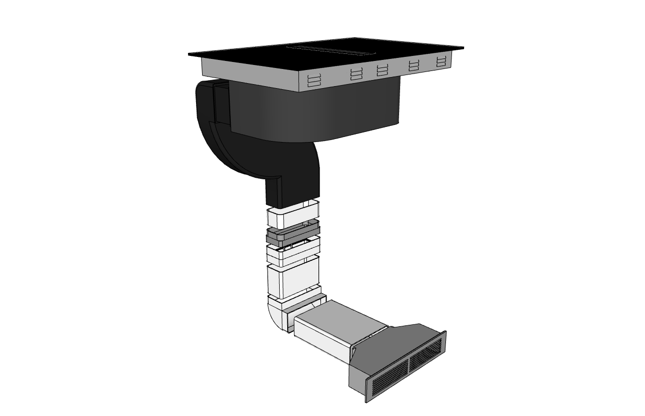 Kit for recirkulation for Trend Downdraft