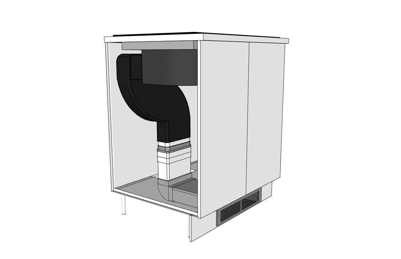 Kit for recirkulation for Trend Downdraft