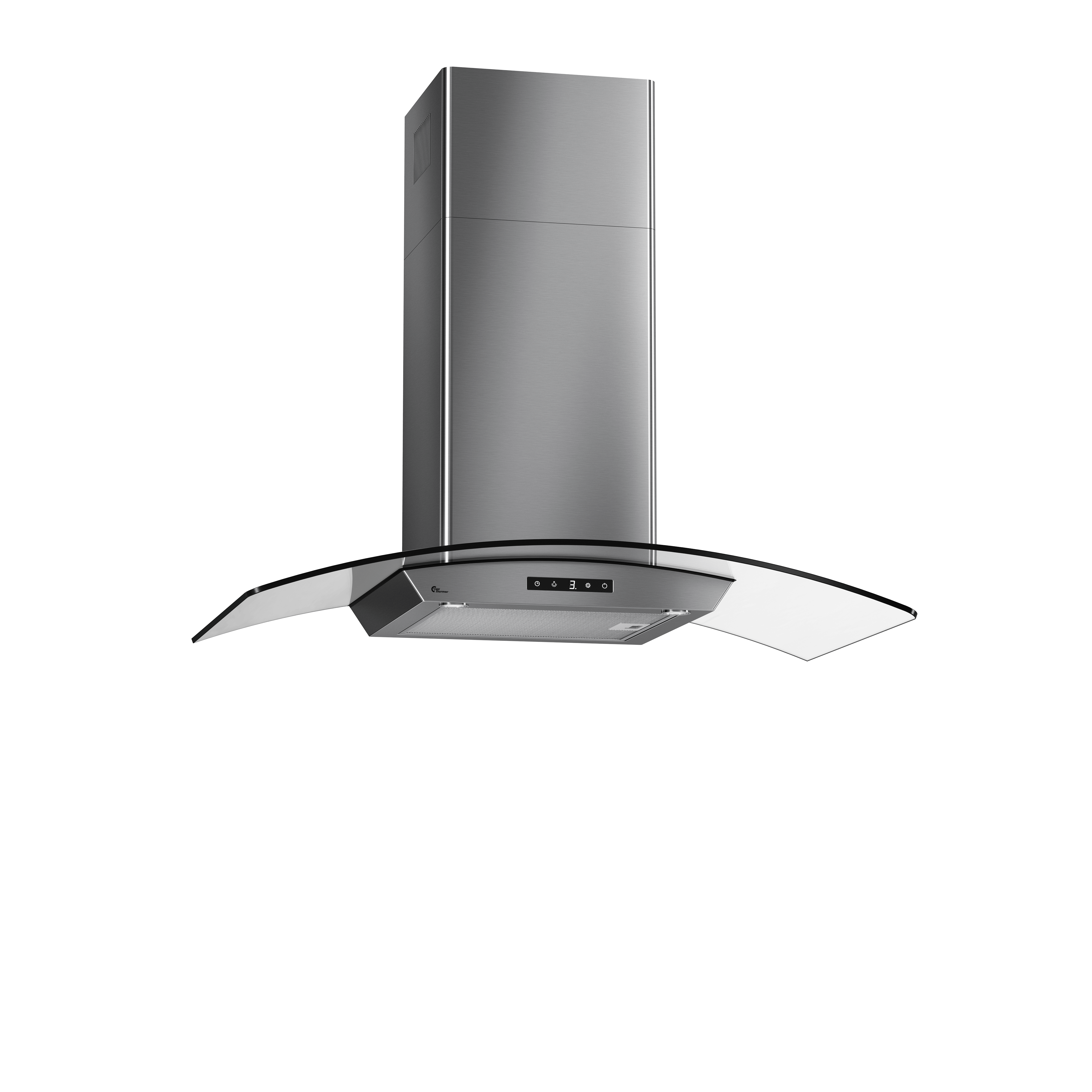 Derby II 90 cm Rustfritt/glass Med motor