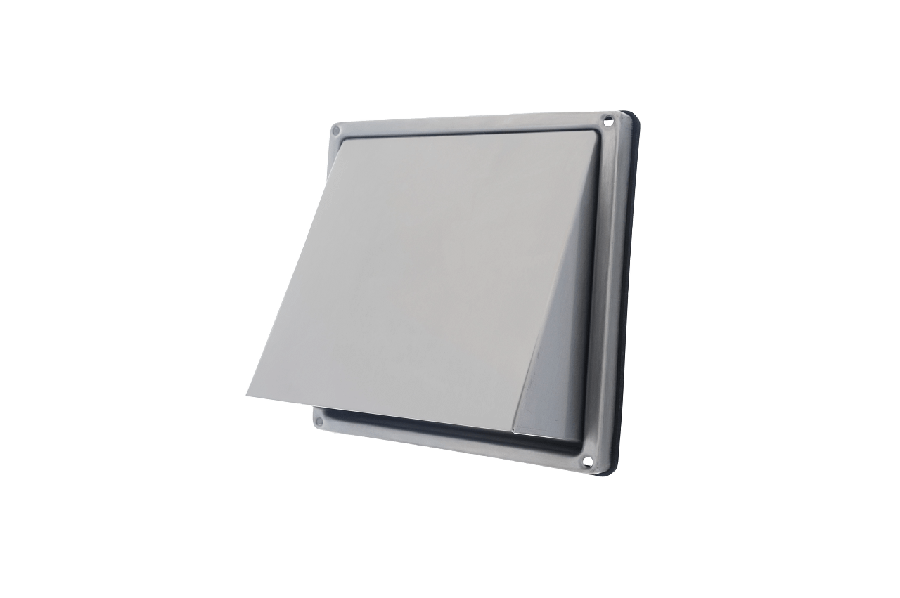 Stormhette i RF stål med spjeld - Ø125 Stormhette i RF stål med spjeld - Ø125