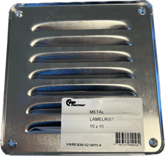 Metall spaltegitter 15x15 cm