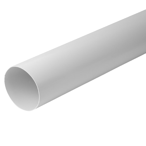 Plastrør ø125 1000 mm