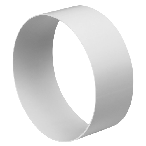 Plastrør Ø150 mellomstykke 6 cm