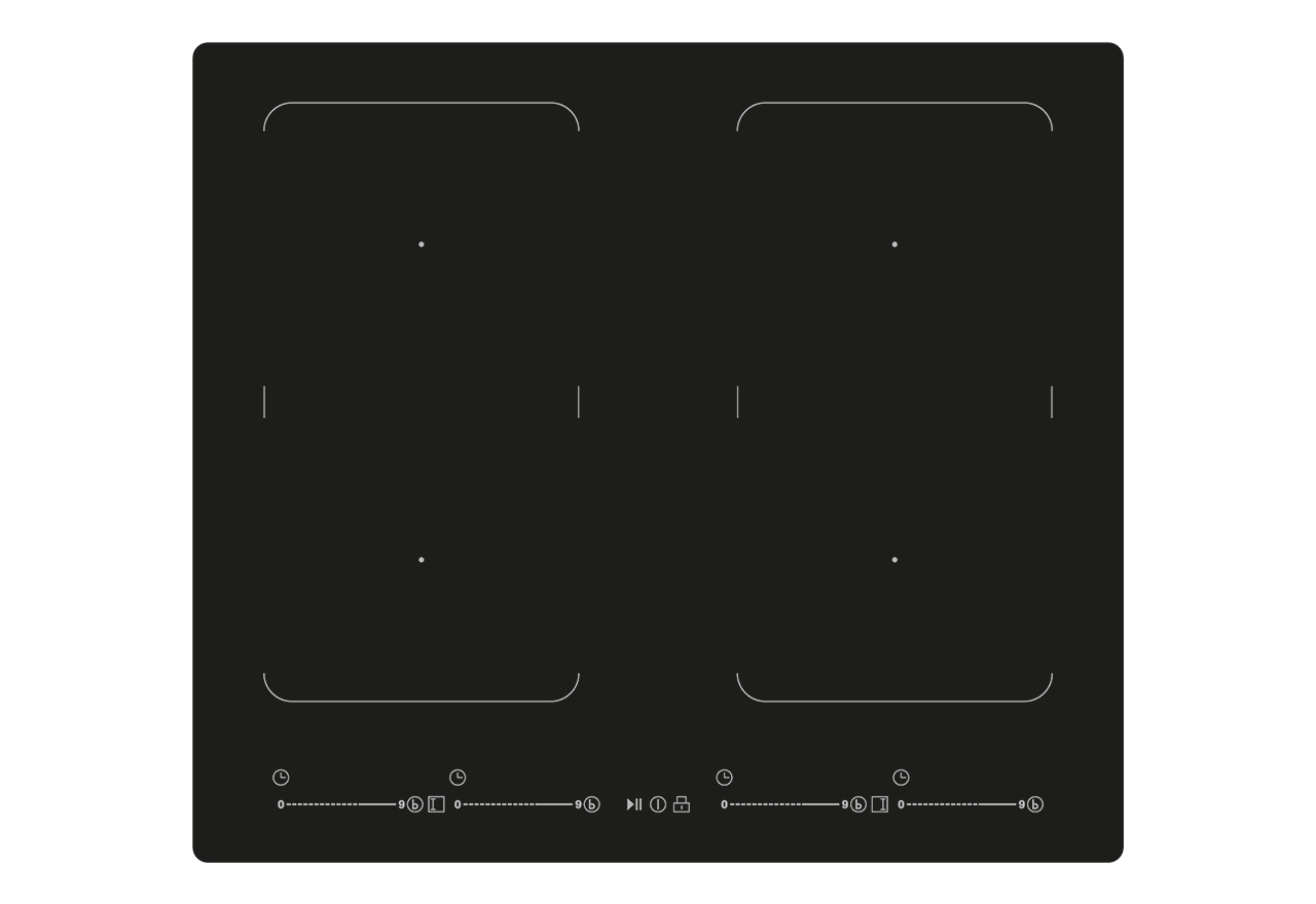 Nordic 6760 induksjonskoker, 60 cm